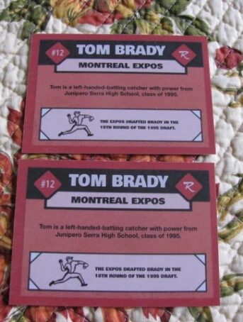 Nfl legend tom bradys autographed expos card sells for 159k at auction