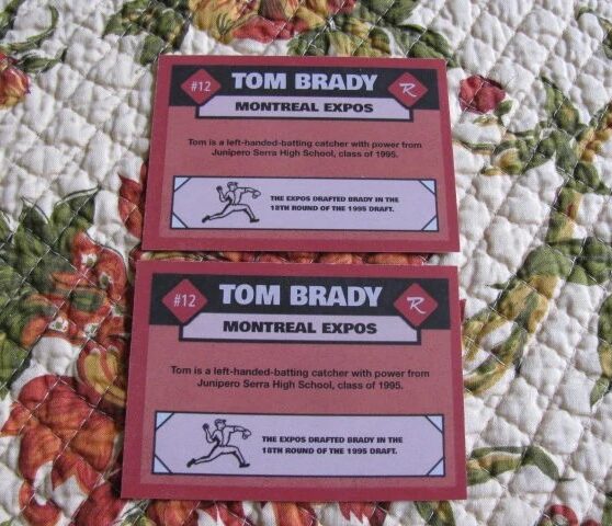 Nfl legend tom bradys autographed expos card sells for 159k at auction