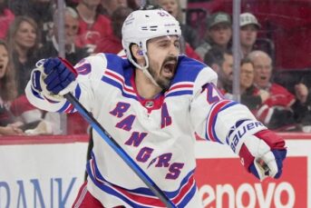 Chris kreider immortalizes his rangers legacy with series ending hat trick vs canes